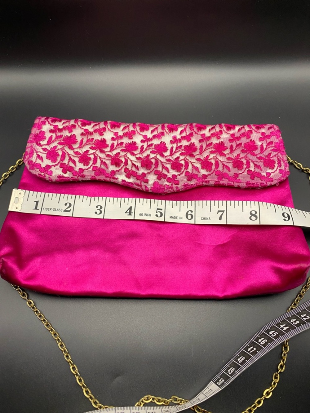Vintage 80’s Fuchsia QualiCraft Floral Shoulder Bag and Heels Set - Picture 14 of 15